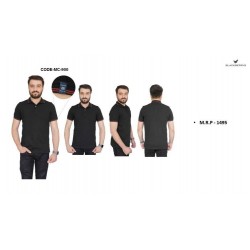 Blackberry Black Polo PC T shirt with tipping